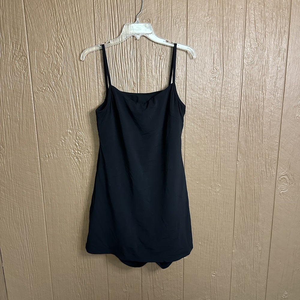 Lululemon Align Cami Strap Dress Women's Sz 12 Black Athletic Tennis Pickeball